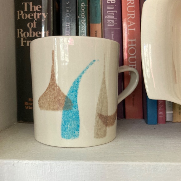 RARE Mid-century modern Redwing serving dish & 2 mugs - Picture 5 of 8